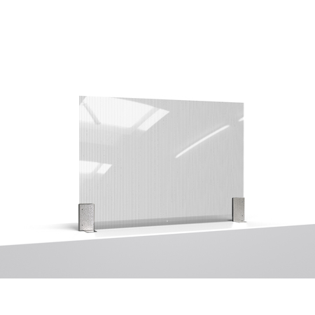 ROSSETO SERVING SOLUTIONS Avant Guarde 28x20 Semi-Clear Polycarbonate Booth/Table Divider, 1 EA RD003